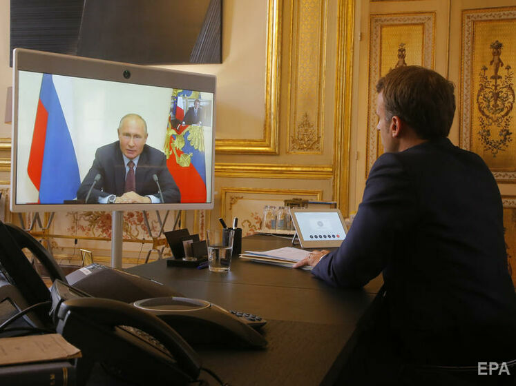 Путін у телефонній розмові з Макроном заявив про "деструктивні дії Києва" – Кремль