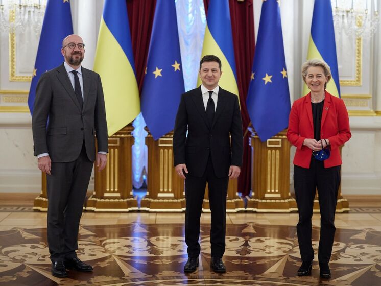 Лідери ЄС та Зеленський відповіли на запитання про вступ України в Євросоюз