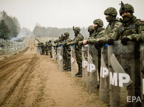 Польська військова поліція чергує на кордоні з Білоруссю