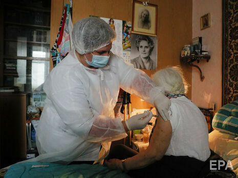 В Украине 7 февраля прививки от COVID-19 сделали около 64 тыс. человек