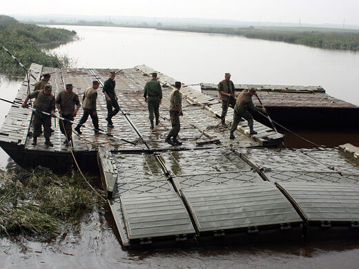Міст через Прип'ять, збудований військовими в Білорусі, демонтували &ndash; ЗМІ