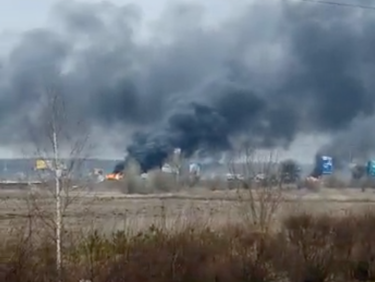 Українська армія розбомбила колону російської бронетехніки під Гостомелем