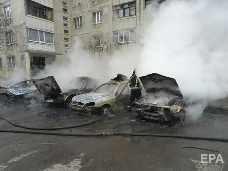 Харьков подвергся сегодня обстрелу из реактивной артиллерии