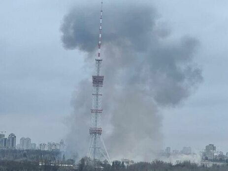 Киевскую телевышку обстреляли 1 марта