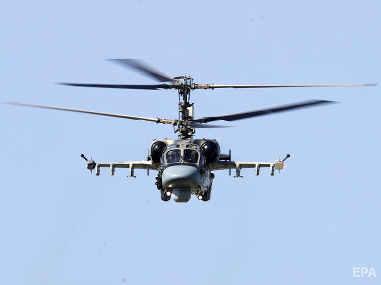 Нацгвардия Украины показала видео сбитого российского вертолета Ка-52