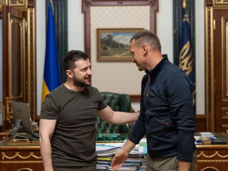 Шевченко (справа) рассказал, что проделал путь от Лондона до Киева, чтобы встретиться лично c Зеленским