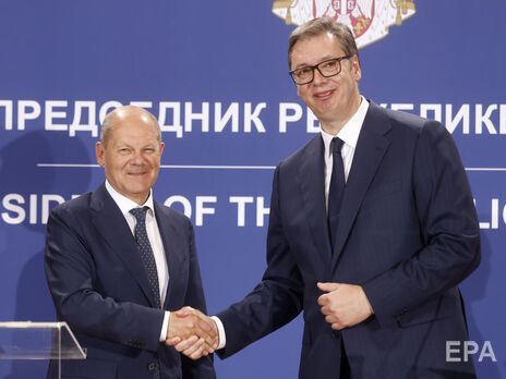 Шольц "чітко просив Сербію приєднатися до санкцій ЄС" проти РФ, зазначив Вучич