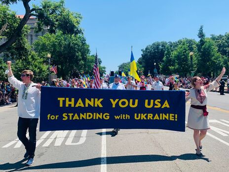 Українська колона вперше брала участь у параді на День незалежності США. Фоторепортаж