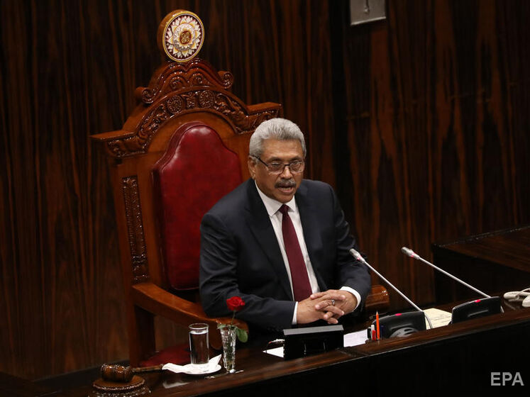 Президент Шри-Ланки послал в парламент письмо об отставке