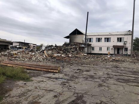 Россияне в Балаклее разрушили здание 