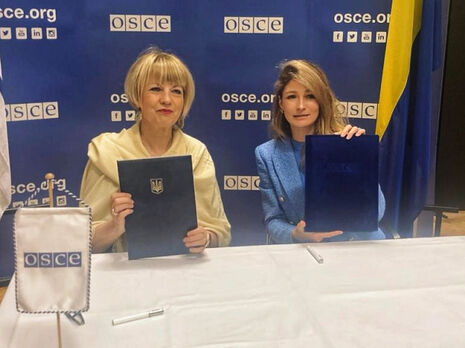Україна й ОБСЄ провели церемонію обміну листами про продовження проєктної діяльності організації