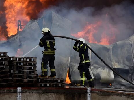 В Киевской области после атаки дронов-камикадзе возник пожар (иллюстративное фото)
