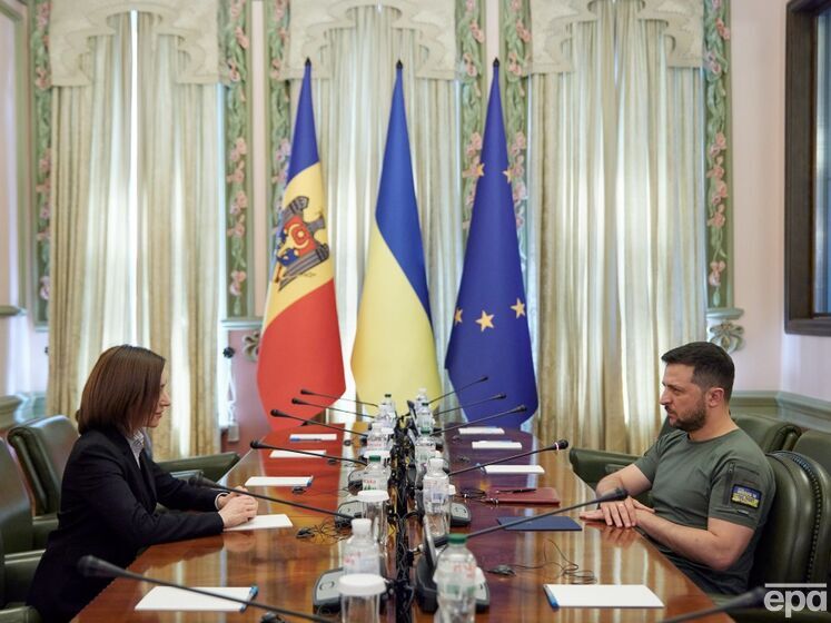 Зеленський обговорив із Санду енергетичні питання та падіння російської ракети на територію Молдови