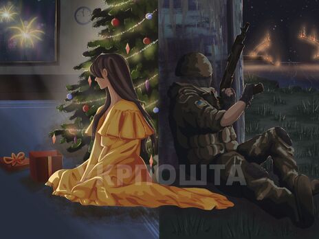 Украинцы выбрали рисунок с девушкой и военным