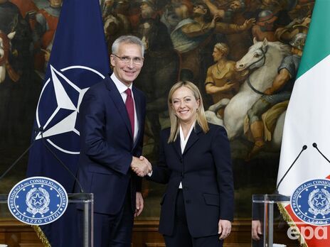 Премьер Италии заявила генсеку НАТО о полной поддержке Украины