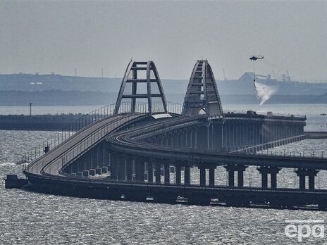 Пожар на Крымском мосту произошел 8 октября