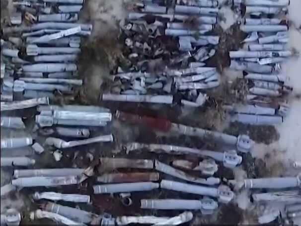 У Харкові зібрали "цвинтар ракет" – тисячі бомб і снарядів, якими окупанти обстрілювали місто