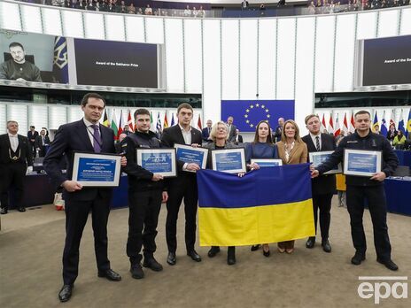 Украину на вручении премии представляли представители самоуправления, правозащитники и спасатели