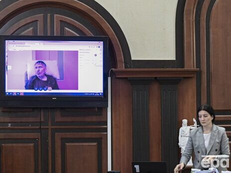 Так Саакашвили выглядел 22 декабря, он принимал участие в судебном заседании по видеосвязи