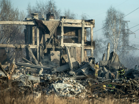 Здание, где располагались российские оккупанты в Макеевке, полностью разрушено