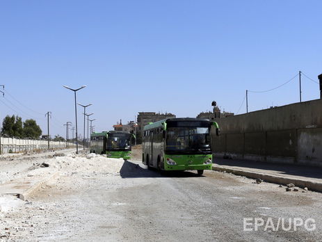 В Сирии боевики сожгли предназначенные для эвакуации автобусы