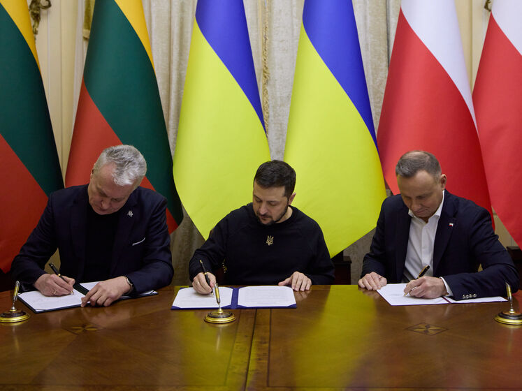 Президенты Украины, Литвы и Польши подписали совместную декларацию второго саммита "Люблинского треугольника"