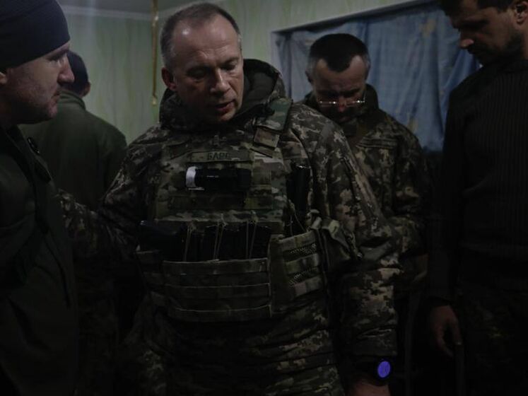 "Украинские воины не дают врагу получить стратегическое преимущество". Сырский приехал под Бахмут. Фото