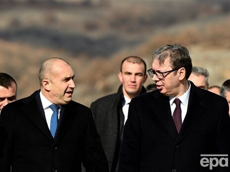 Президенты Болгарии (слева) и Сербии заложили первый камень в строительство нового газопровода