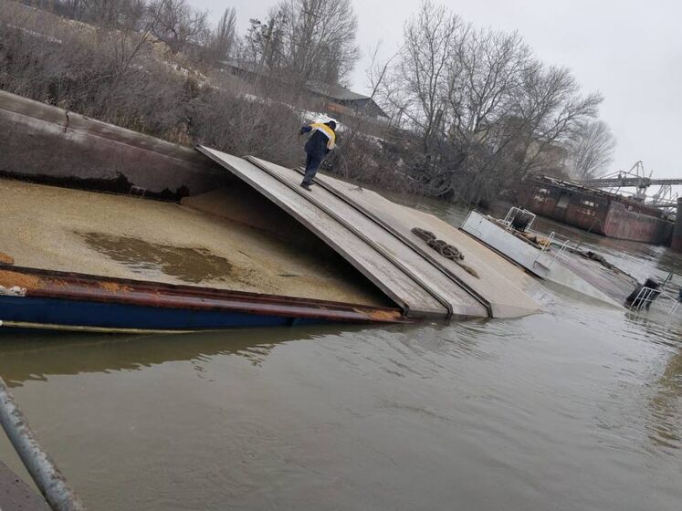 В украинском порту Рени затонула румынская баржа с пшеницей – СМИ