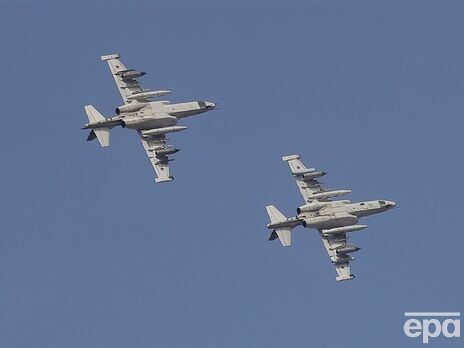У Бахмуті збито російський літак імовірно, Су-25