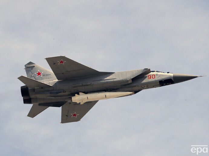 Росія та Білорусь, імовірно, почали імітувати вильоти винищувачів МіГ-31К, озброєних "Кинджалами" – "Беларускi Гаюн"