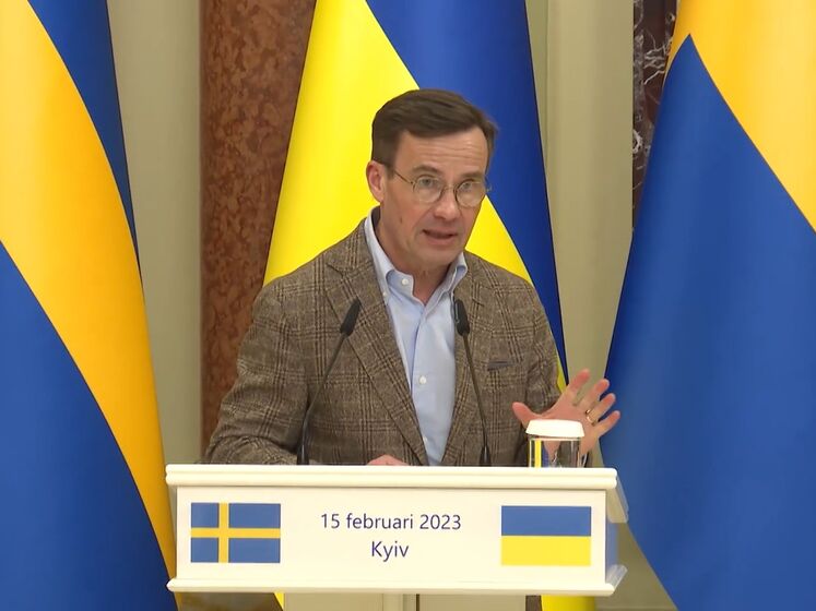 Прем'єр Швеції про передавання винищувачів Україні: Ми не відкидаємо. Потрібно створити міжнародну коаліцію