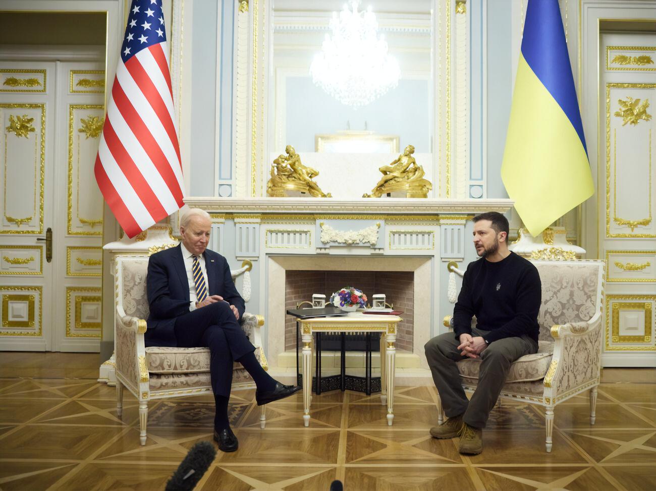 Байден впервые с начала полномасштабной войны в Украине посетил Киев. Фоторепортаж