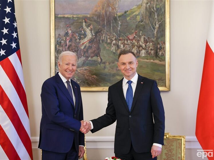 Байден и Дуда встретились в Польше. На переговорах упоминали Украину