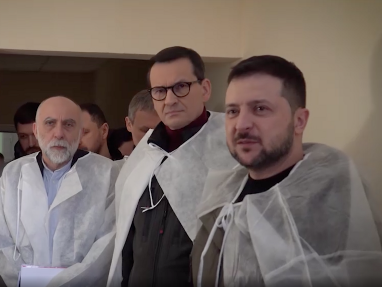 Зеленский и Моравецкий посетили украинских военных в госпитале 