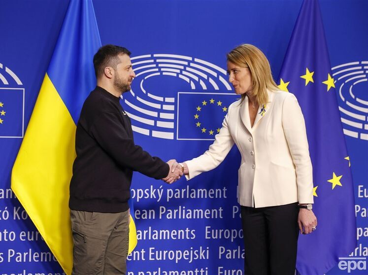 Зеленський зустрівся із главою Європарламенту, яка прибула в Україну