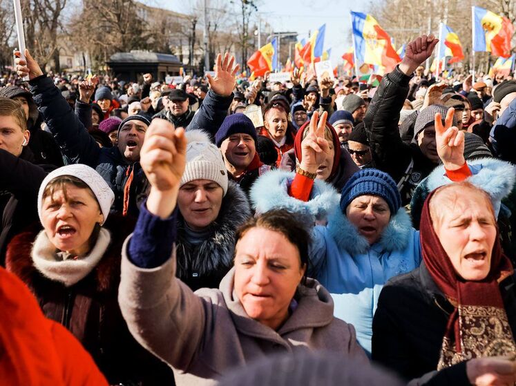 Пророссийские силы Молдовы устроили протест в центре Кишинева. Есть задержанные