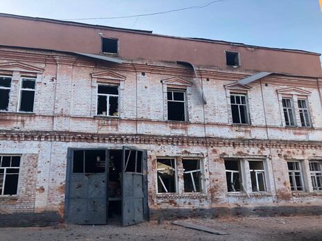В Волчанске оккупанты повредили здание ГСЧС