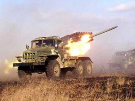 Українські артилеристи накрили позицію окупантів біля Водяного із РСЗВ