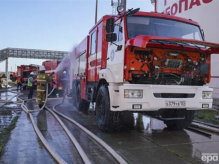 Пожар на резервуаре с нефтепродуктами в Краснодарском крае произошел из-за падения беспилотника – росСМИ