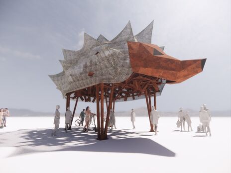 Украина на фестивале Burning Man представит мемориал из противотанковых ежей