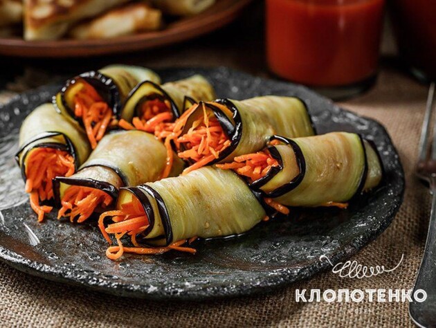 Рулетики з баклажанів із морквою по-корейськи. Рецепт смачної закуски від Клопотенка