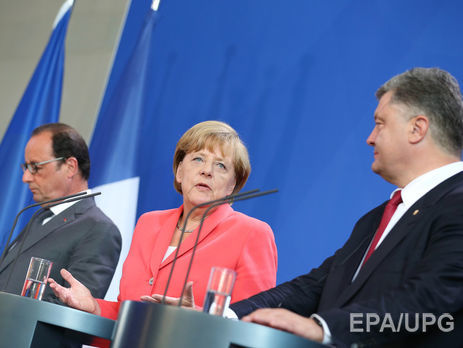 Порошенко обратил внимание Меркель и Олланда на недопустимую ситуацию с украинскими заложниками – пресс-служба