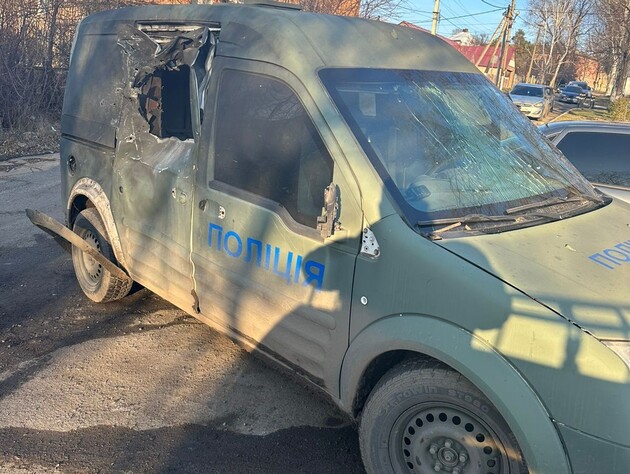 Окупанти атакували дроном поліцейських у Дніпропетровській області, які виїхали для документування наслідків обстрілу цивільних. Фото
