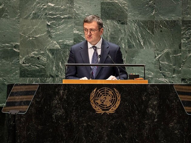Кулеба на засіданні Генасамблеї ООН закликав світових лідерів узяти участь у Глобальному саміті миру