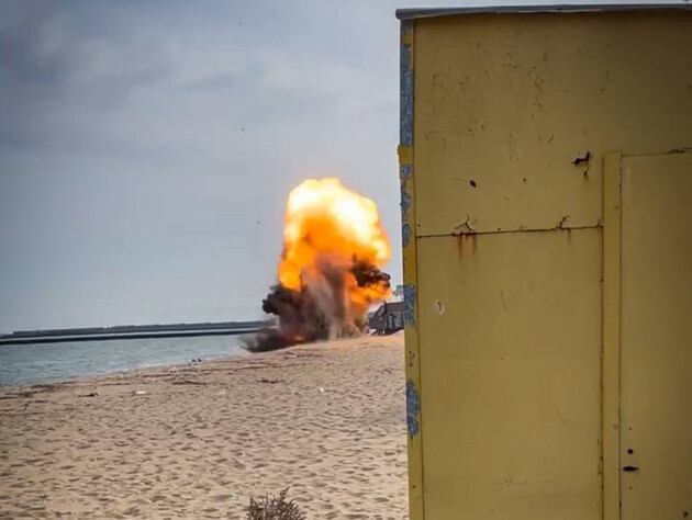 На пляже в Одессе сдетонировала противокорабельная мина
