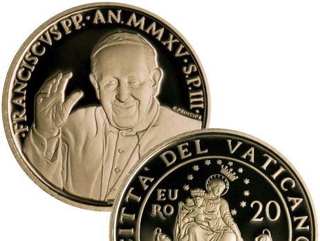 Ватикан перестанет чеканить монеты с изображением папы римского Франциска