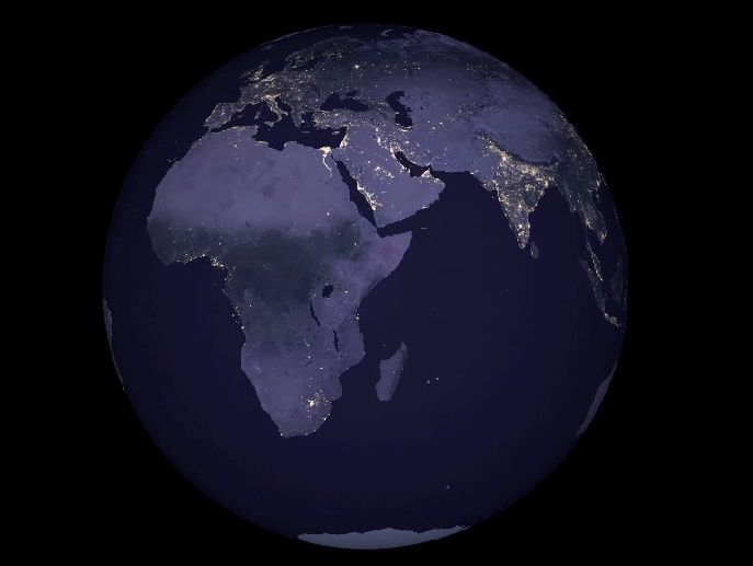 NASA показало свіжу карту Землі в нічний час. Відео