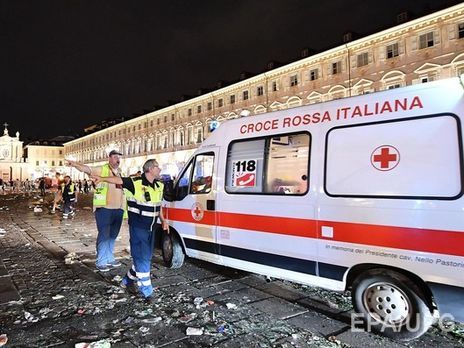 Тиснява в Турині, постраждали сотні вболівальників. Фоторепортаж