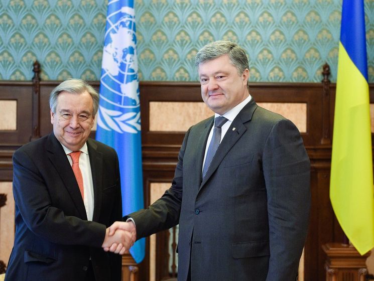 Порошенко: Украина выполняет финансовые и другие обязательства перед ООН, несмотря на агрессию со стороны РФ